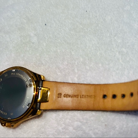 Fossil Women’s Leather Watch with Diamonds - Picture 6 of 8